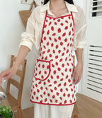 Little Strawberry Bib Apron