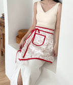 Cloud Bunny Apron:Red