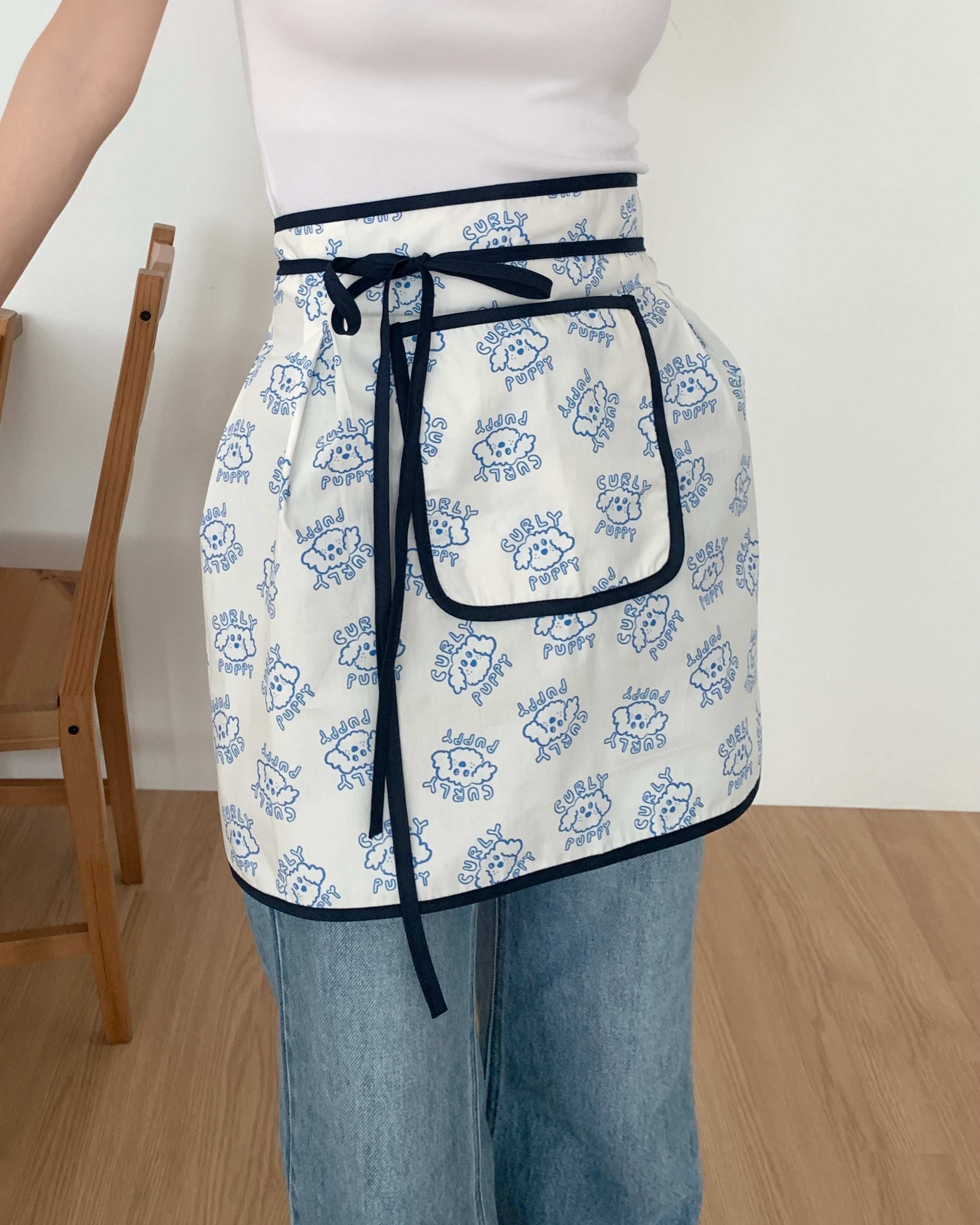 Curly Puppy Apron