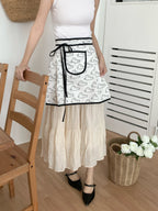Cloud Bunny Apron:Black