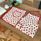 Little Strawberry Bib Apron
