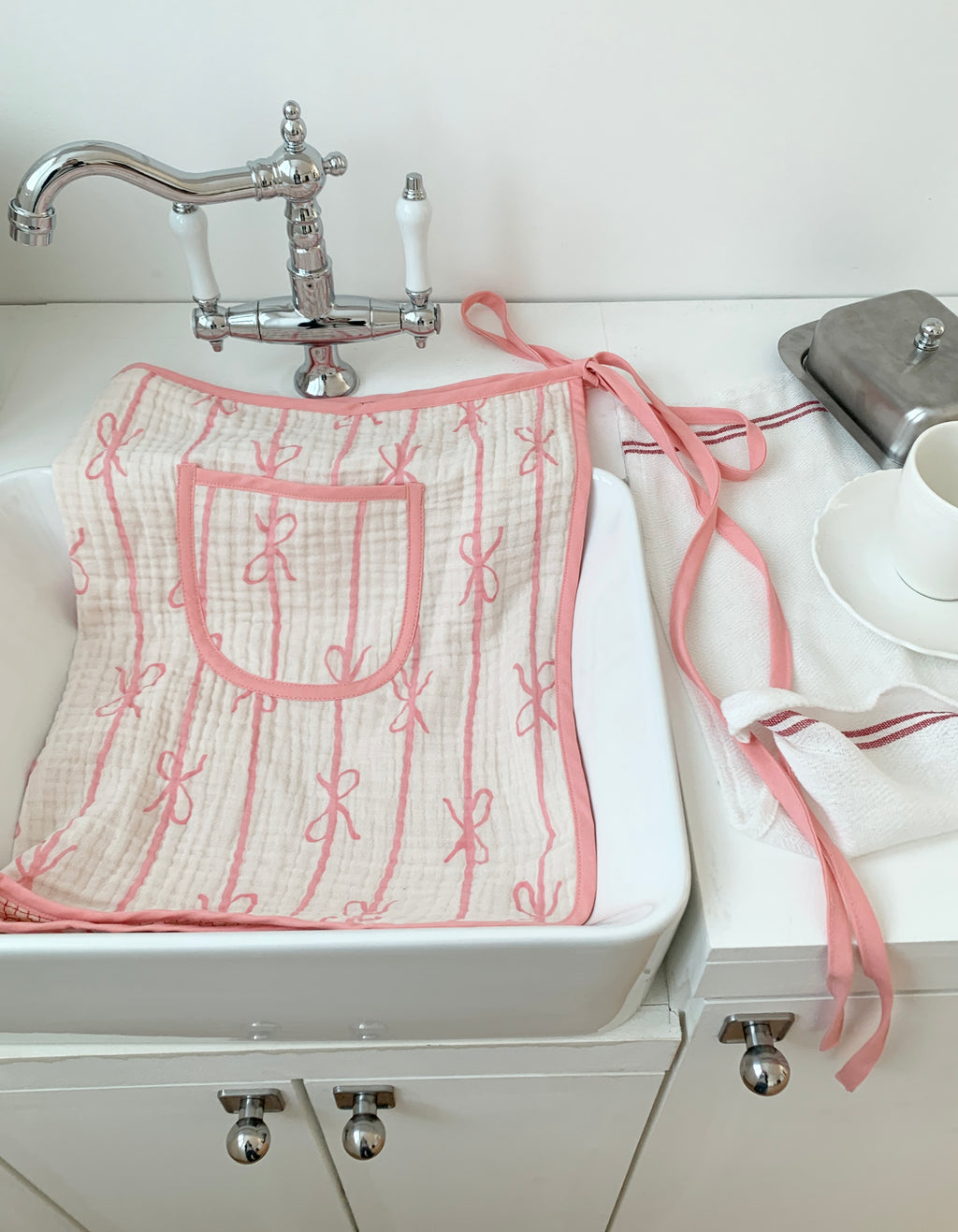 Pink Ribbon Apron
