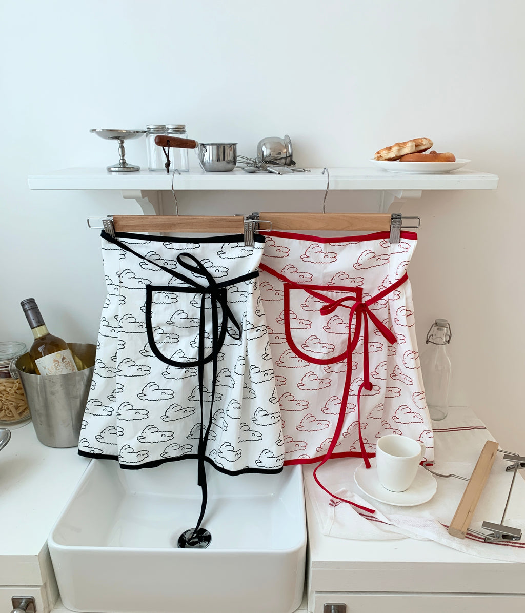 Cloud Bunny Apron:Red