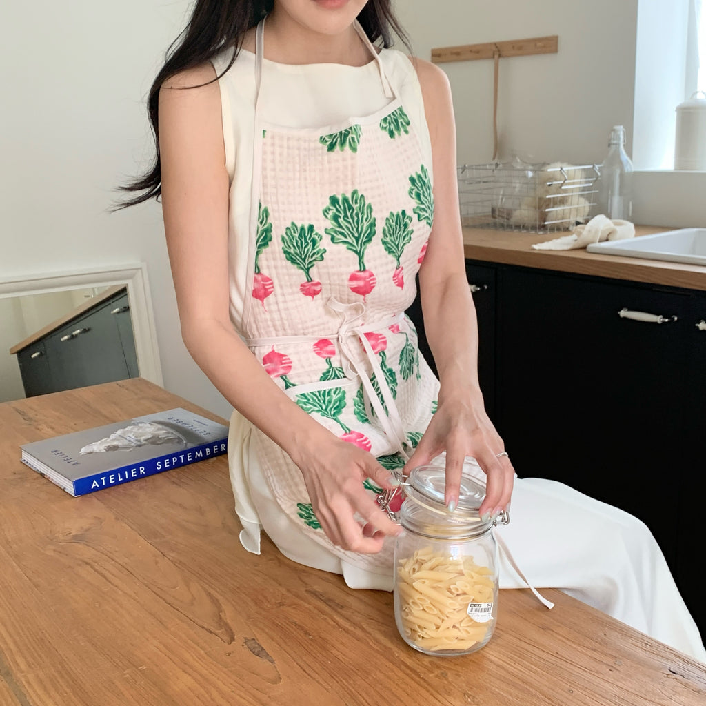 Garden Radish Bib Apron