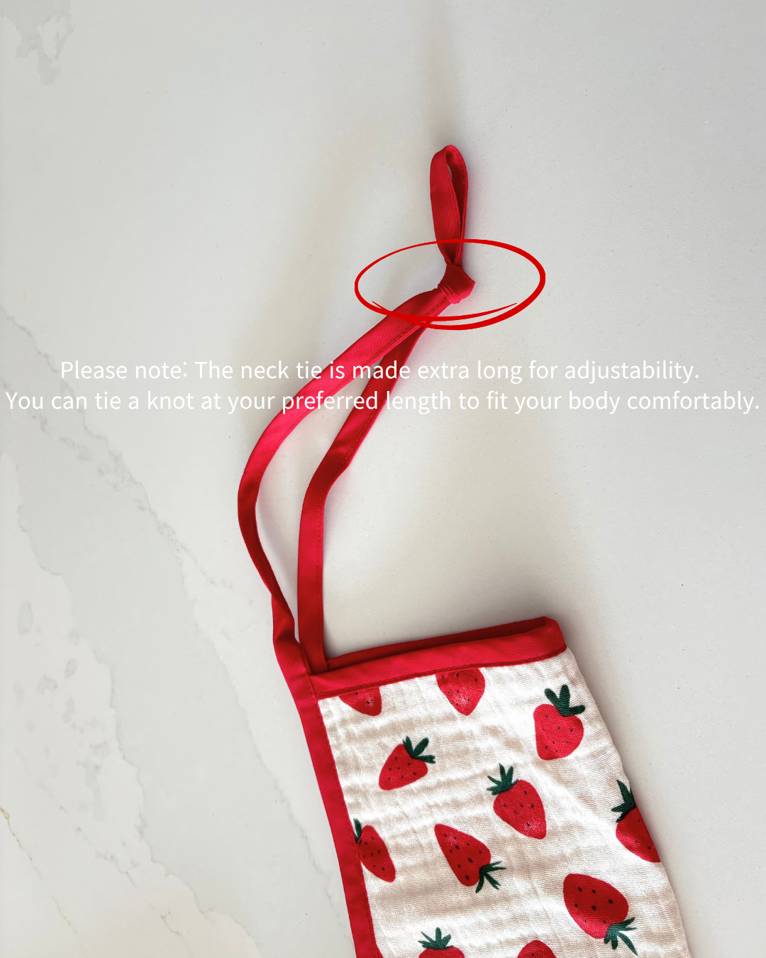 Little Strawberry Bib Apron